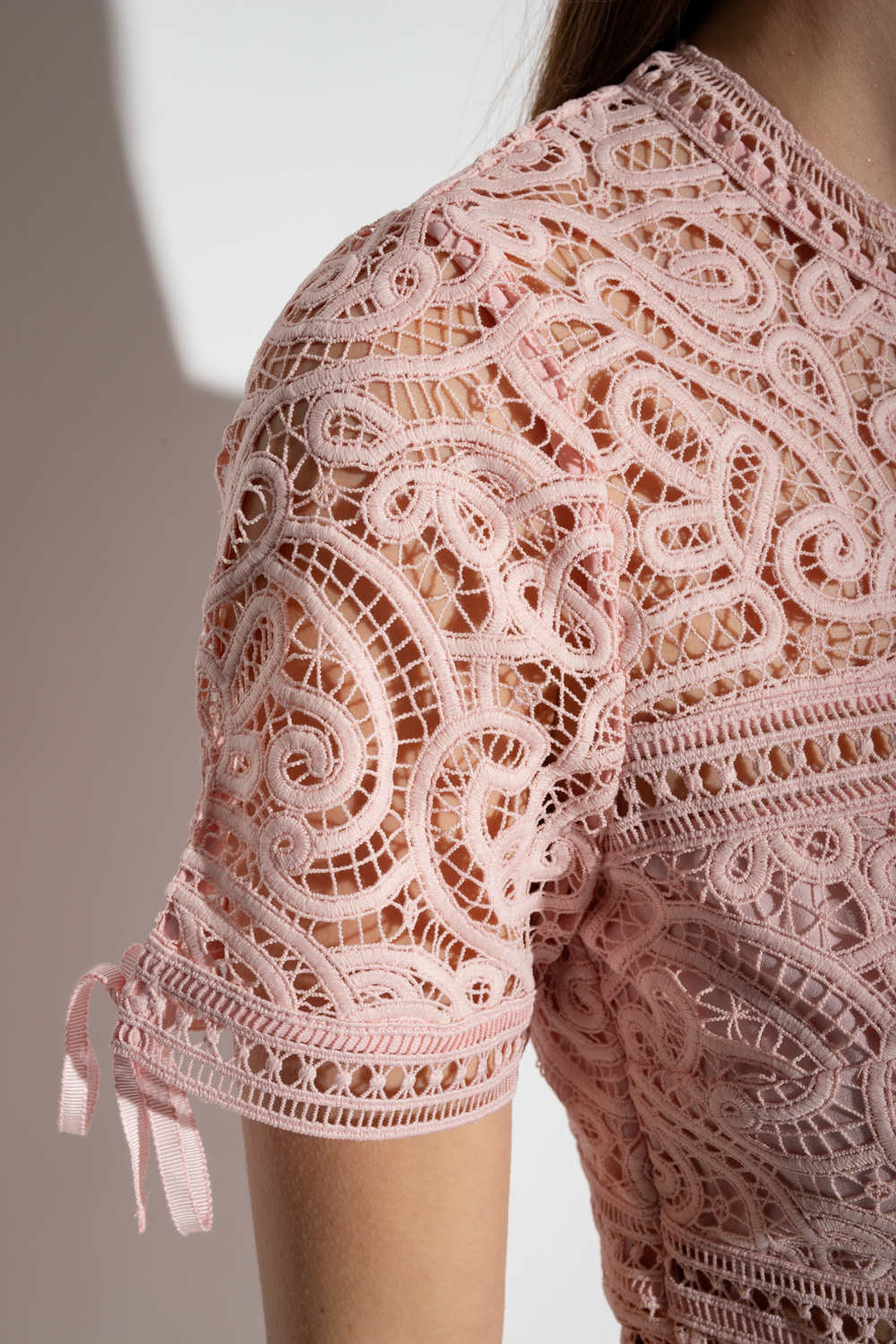 VIP【関税送料無料】希少 SELF PORTRAIT LACE MIDI DRESS White Floral Lace Midi Dress – self-portrait